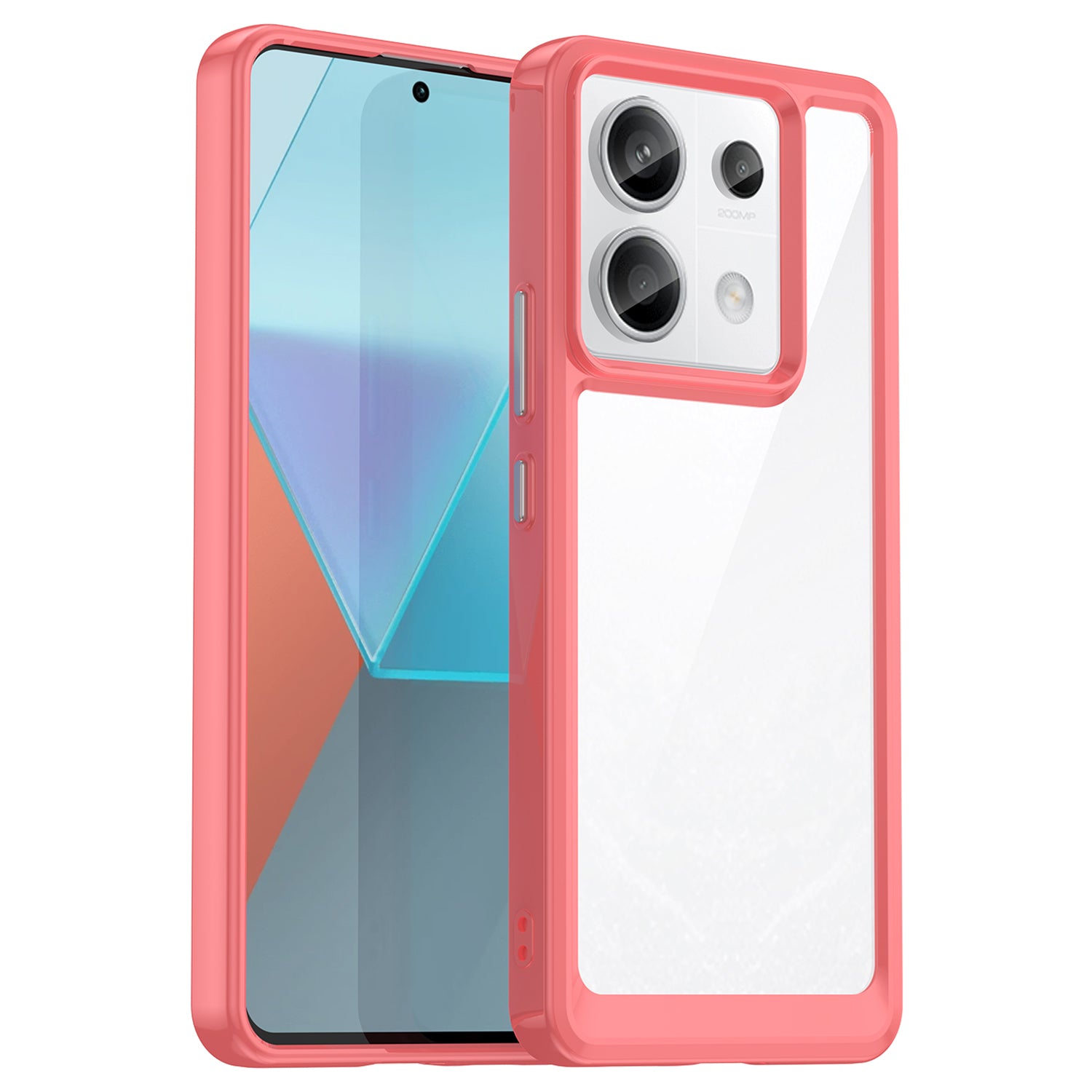 For Xiaomi Redmi Note 13 Pro 5G / Poco X6 5G Phone Case TPU+Acrylic Protective Cover - Blue For Xiaomi Redmi Note 13 Pro 5G / Poco X6 5G Phone Case TPU+Acrylic Protective Cover - Blue
